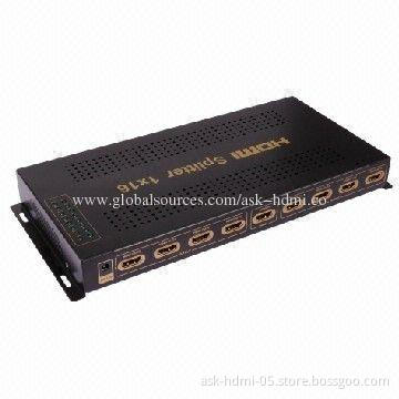 16-way 1 x 16 Powered HDMI Splitter, V1.3D 1,080P, 12V DC/3A Power Supply